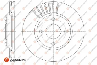 EUROREPAR 1642778380 (Erp) 1 Adet Ön Fren Disk (Takım Değildir) 40206ZW90A