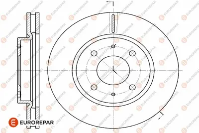 EUROREPAR 1642779380 (Erp) 1 Adet Ön Fren Disk (Takım Değildir) MR510742