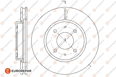 EUROREPAR 1667853280 (Erp) 2 Ön Fren Disk (Takım) MR527825