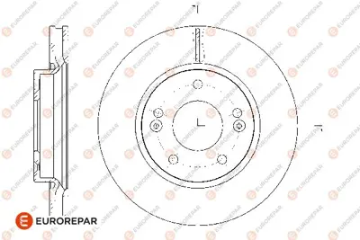 EUROREPAR 1667853580 (Erp) 2 Ön Fren Disk (Takım) 517122H000