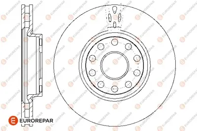 EUROREPAR 1667854680 (Erp) 2 Ön Fren Disk (Takım) 82480447