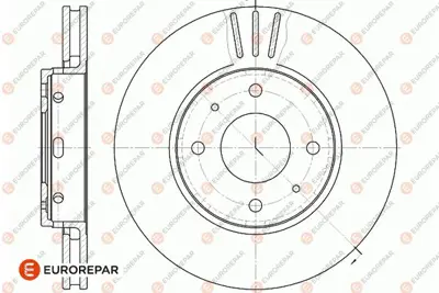 EUROREPAR 1667857980 (Erp) 2 Ön Fren Disk (Takım) 308180272 MR818027