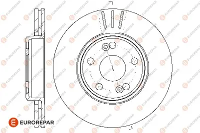 EUROREPAR 1667858780 (Erp) 2 Ön Fren Disk (Takım) 7701206198