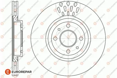 EUROREPAR 1667859680 (Erp) 2 Ön Fren Disk (Takım) 82462136