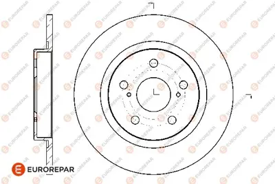 EUROREPAR 1676012780 (Erp) 2 Arka Fren Disk (Takım) 4243105070