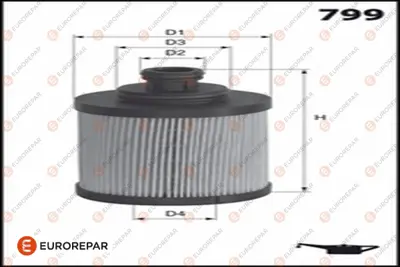 EUROREPAR 1682952980 (Erp) Yağ Filtresi 673002882 K68229402AA