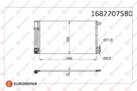 EUROREPAR 1682207580 Klima Radyatoru (Kondanser) A14xer Z12xep A12xer Z14xep B12xel B14xel Corsa D Corsa E Grande Punto E 1682207580