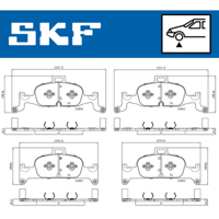 SKF VKBP 80277 Fren Balatası A6 Avant Quattro A7 19> 4K0 698 151E 8W0 698 151AQ 8W0 698 151AC 8W0 698 151L 8W0 698 151M 8W0698151BC