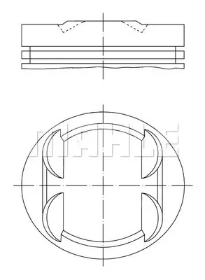 BEHR MAHLE 001 34 01 Motor Piston Segman 0.50 Mercedes M 112 E 26 912. 913. 914. 915. 916. 917 89.90 