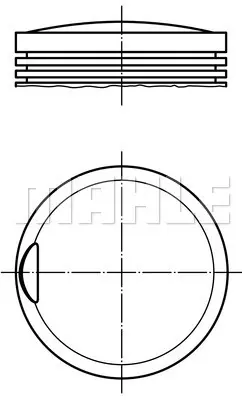 BEHR MAHLE 002 28 00 Bp_M43 E46 85,5mm 118ps Pıston A1020372104