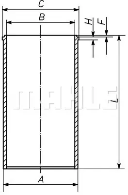 BEHR MAHLE 007 WV 56 00 Motor Gomlek Ducato Master Movano Jumper Iveco 2.8d / 2.8td / 2.8hdı / 2.8jtd 94.40mm / Std 99435938