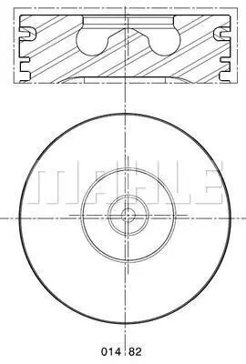 BEHR MAHLE 014 82 01 Motor Pıston Segman 93,67mm (+0,65) Trıton Transıt T12 / T15 2,5dı 91 97 924F6K105EA