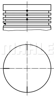 BEHR MAHLE 022 04 00 Motor Pıston Segman Kangoo Clıo Twıngo 1,2ı D7f (69,00mm) / (Std) 8200176582