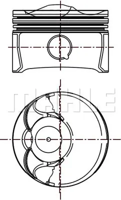 BEHR MAHLE 028 01 00 Motor Piston Segman Vw Eos 1.6fsı 06-08 Golf V 1.6fsı 03-08 Jetta Iıı 1.6fsı 05-10 3C107065AN