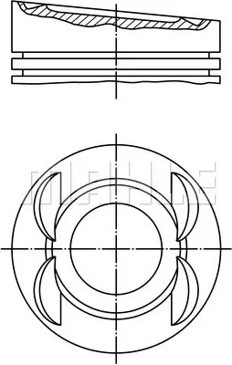 BEHR MAHLE 028 03 00 Motor Pıston Segman 84,01mm Std Bkk Bkj Bkl 3,2 V / Vr 6 Benzınlı 22107065AA