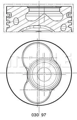 BEHR MAHLE 030 97 00 Motor Piston Segman Std Vw T5 130ps Axd-Axe 1.2 Silindir 81.01 030pı0009710086 70107103AK