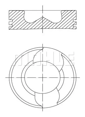 BEHR MAHLE 030 98 00 Motor Piston Segman Std Vw T5 130ps Axd-Axe 3.4.5 Silindir 81.01 030pı0009810086 70107065AL