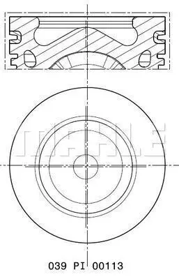 BEHR MAHLE 039 PI 00113 012 Motor Piston Segman 0.50 0.20 Kısa Focus-P308-P3008-P508-P5008-C4-Ds5-Ds4-1.6hdı-Tdcı Dv6c Euro5 