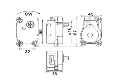 BEHR MAHLE AA 19 000P Aktüatör 6447QN