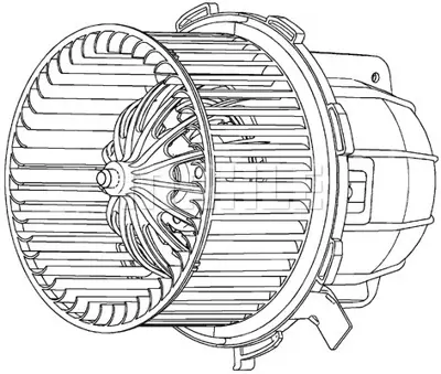 BEHR MAHLE AB 114 000P Kalorıfer Motoru A4 08>12 A4 Allroad Quattro 10>16 A5 08>11 Q5 09>12 8K1820021C