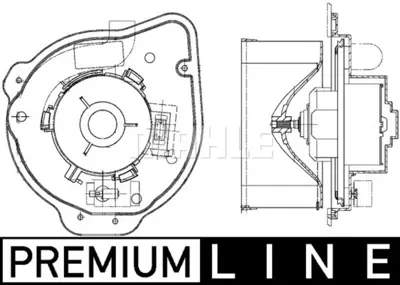 BEHR MAHLE AB 135 000P Kalorıfer Motoru Volvo C70 I 98>05 / S70 97>00 / V70 I 95>00/ Xc70 Cross Country Blower 9171430