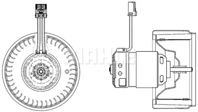 BEHR MAHLE AB 22 000P Kalorıfer Motoru Volvo S60 I S80 I V70 Iı Xc70 Xc90 I 2.4 2.4 T 99> 9171479