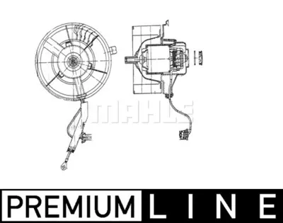 BEHR MAHLE AB 37 000P Kalorıfer Motoru Seat Arosa Cordoba Ibıza ıı Inca Volkswagen Caddy ıı Polo Classıc 6N1819021