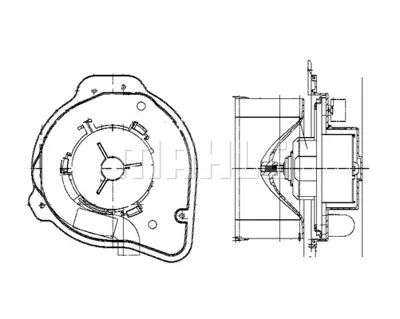 BEHR MAHLE AB 58 000P Kalorıfer Motoru Volvo C70 I 98>05 / S70 97>00 / V70 I 95>00/ Xc70 Cross Country Blower 9171429