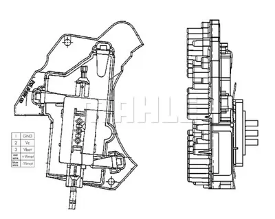 BEHR MAHLE ABR 24 000P Klıma Fan Regulatoru (Sası No: A344661> F331441>) C-Class W202 93>00 E-Class W210 96>02 A2108700210