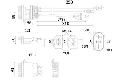 BEHR MAHLE ABR 78 000S Fan Kontrol Unıtesı Audı A4 A5 A6 A7 Q3 Q5 8K0959501G