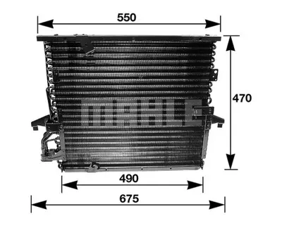 BEHR MAHLE AC 147 000S 8fc351035-031 Klima Radyatörü Bmw E36 316i 90-93 318i 90-93 320i 90-98 325i 90-95 Coupe E36 8398181