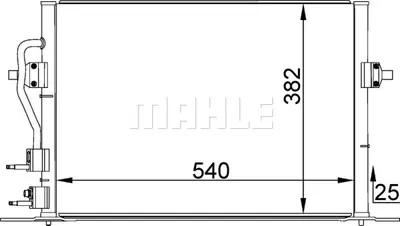 BEHR MAHLE AC 158 000S 8fc351035-581 Klima Kondenseri Mondeo Iı-Cougar 98 545x400x25 YL847828400HBB