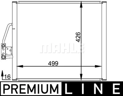 BEHR MAHLE AC 201 000P 8fc351037-051 Klima Radyatörü Bmw E36 318is 95-99 E39 520i-523i-528i-535i 96-00 520td-525tds-5 40i 9 8391647