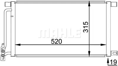 BEHR MAHLE AC 235 000P 8fc351038-211 Kliıma Radyatörü Bmw E46 318d 320d 330d X3 E83 8377648