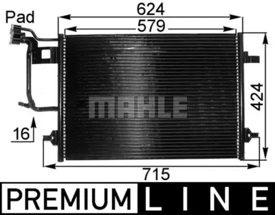 BEHR MAHLE AC 242 000P Klıma Radyatoru Kondansor Passat 2,5tdı 96> A4 S4 1,9tdı 2,5tdı 94>  Oto/Mek Sanzıman 8D0260403G