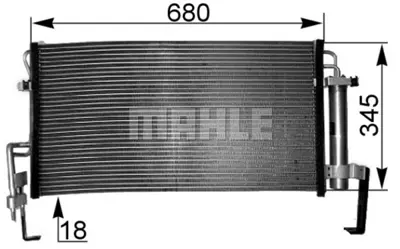 BEHR MAHLE AC 263 000S A/C Condenser Hyundaı 9760626401