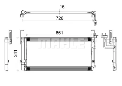 BEHR MAHLE AC 263 000S A/C Condenser Hyundaı 9760626401