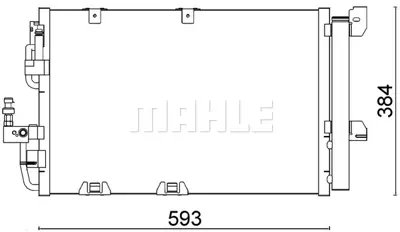 BEHR MAHLE AC 337 000S 8fc351301-224 Klima Kondenseri Kurutucu İle Astra G-Zafıra 1.2 16v-1.4 16v-1.6 16v-1.8 16v-2.0 1 6v  95515190