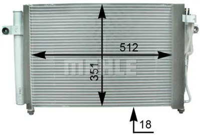 BEHR MAHLE AC 393 000P A/C Condenserhyundaı Getz / Clıck 976061C100