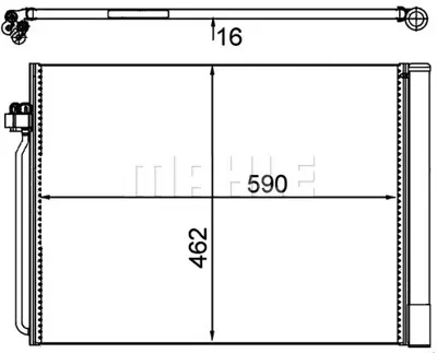 BEHR MAHLE AC 405 000P 8fc351302-491 Klima Radyatörü Bmw E70 X5 07-10 E71 08-10 Premıum Lıne 9239992