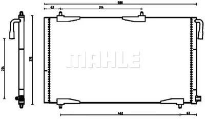 BEHR MAHLE AC 501 000P Klıma Radyatörü 6455CJ 6455FY