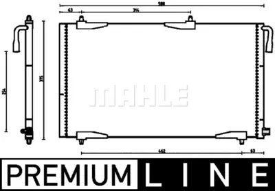 BEHR MAHLE AC 501 000P Klıma Radyatörü 6455CJ 6455FY