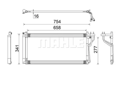 BEHR MAHLE AC 506 000S A/C Condenserhyundaı Sonata 05- 976063L180