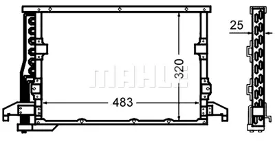 BEHR MAHLE AC 512 000S Klıma Radyatoru Bmw M3 E36 9113678