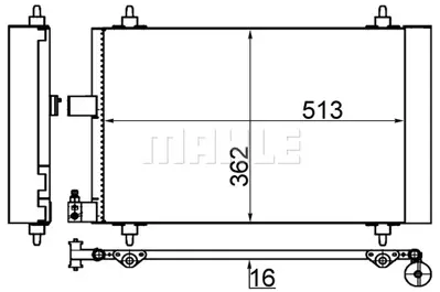 BEHR MAHLE AC 585 001S Klıma Radyatörü 6455GY