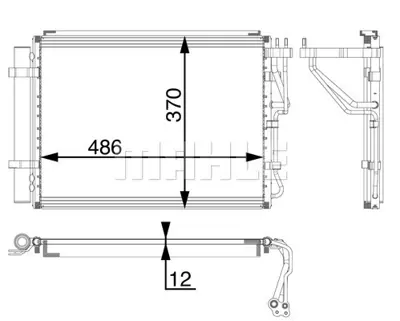 BEHR MAHLE AC 59 000P A/C Condenserhyundaı Ix20 976061K300