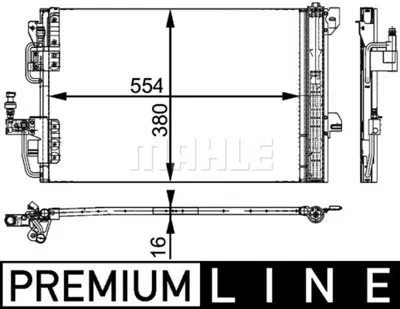 BEHR MAHLE AC 665 000P 8fc351317-531 Klima Kondenseri Kurutucu İle Astra G 1.2 16v-1.4 16v-1.6 16v-1.8 16v-Zafıra A 2.2 16v 95515190