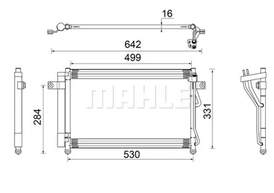 BEHR MAHLE AC 679 000S A/C Condenserhyundaı Getz 976061C200