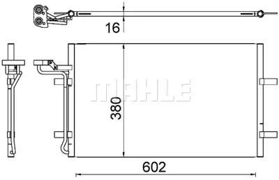 BEHR MAHLE AC 725 000S Klıma Radyatoru Volvo  C30 (533) 1.6 06>12 C70 Iı (542) D3 10>13 S40 Iı (544) 2.0 06>12 V50 (545) 1. 4N5H19710BF 9124389