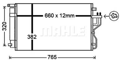 BEHR MAHLE AC 770 000P A/C Condenserhyundaı Ix35 976062S501